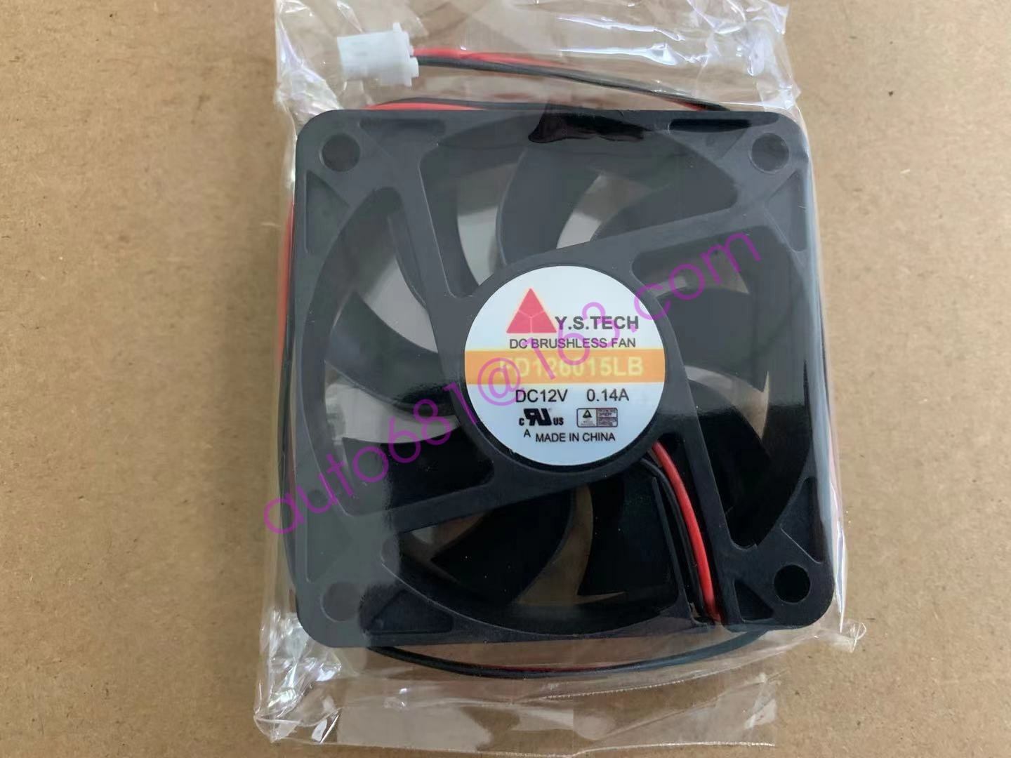 for New Y.S.TECH 6015 FD126015LB DC12V 0.14A 6CM silent cooling fan