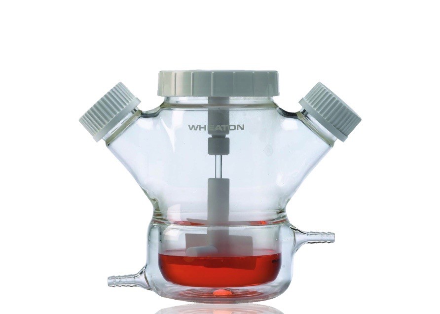 New WHEATON 500mL Celstir Glass Jacketed Spinner Flask Complete GL45 356952