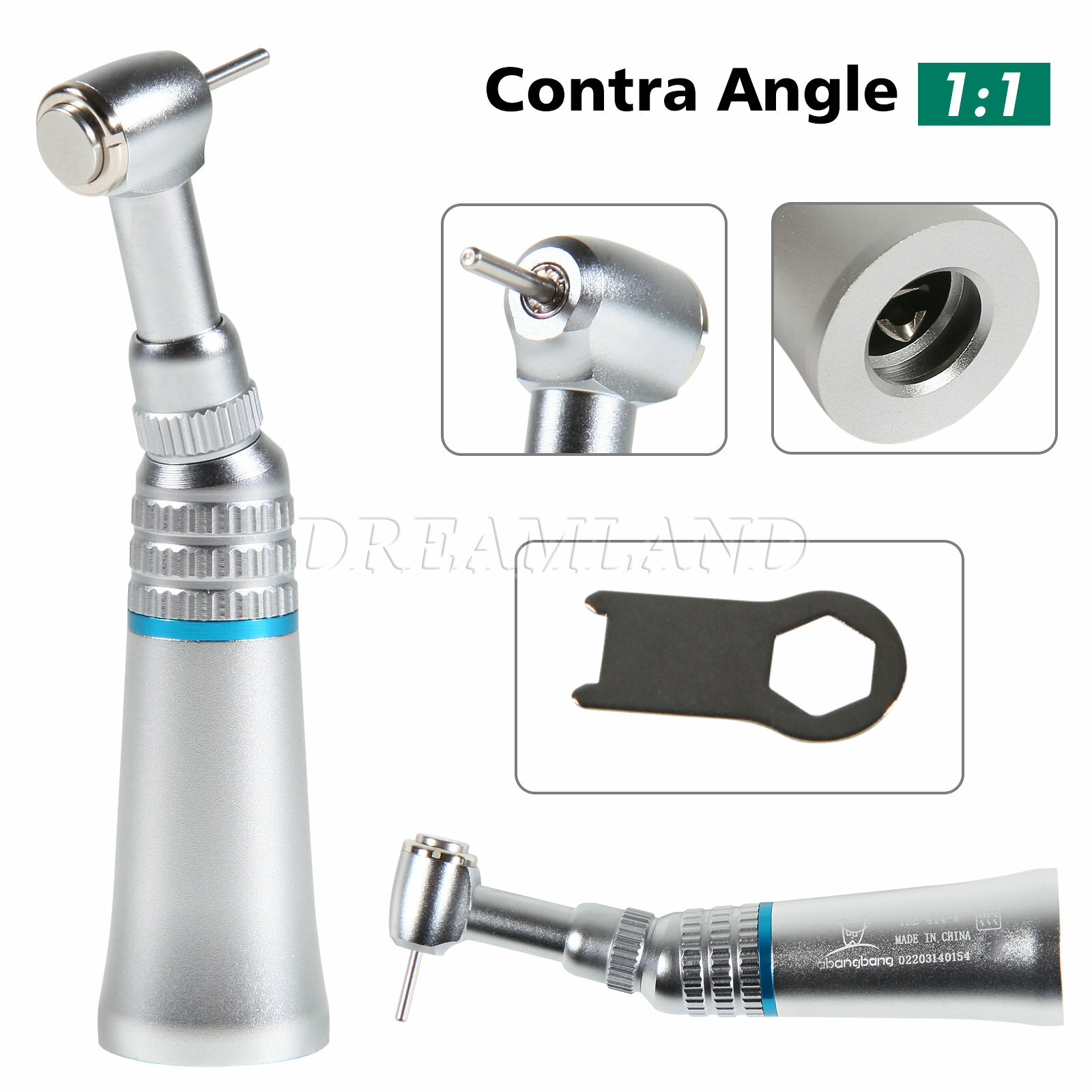 Dental FG 1.6mm Low Speed Contra Angle Handpiece Friction Grip NSK Style Push