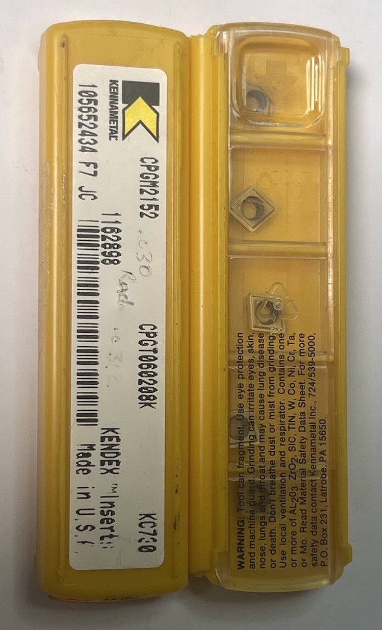 Kennametal CPGM2152/ CPGT060208K KC730 Carbide Turning Inserts Qty.10 (26MY594)