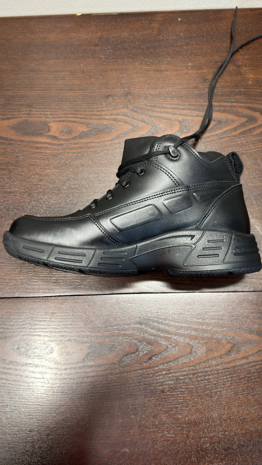 Reebok Work SR USA CP8375 Mens Size 10M Black Leather Slip Resistant Shoes