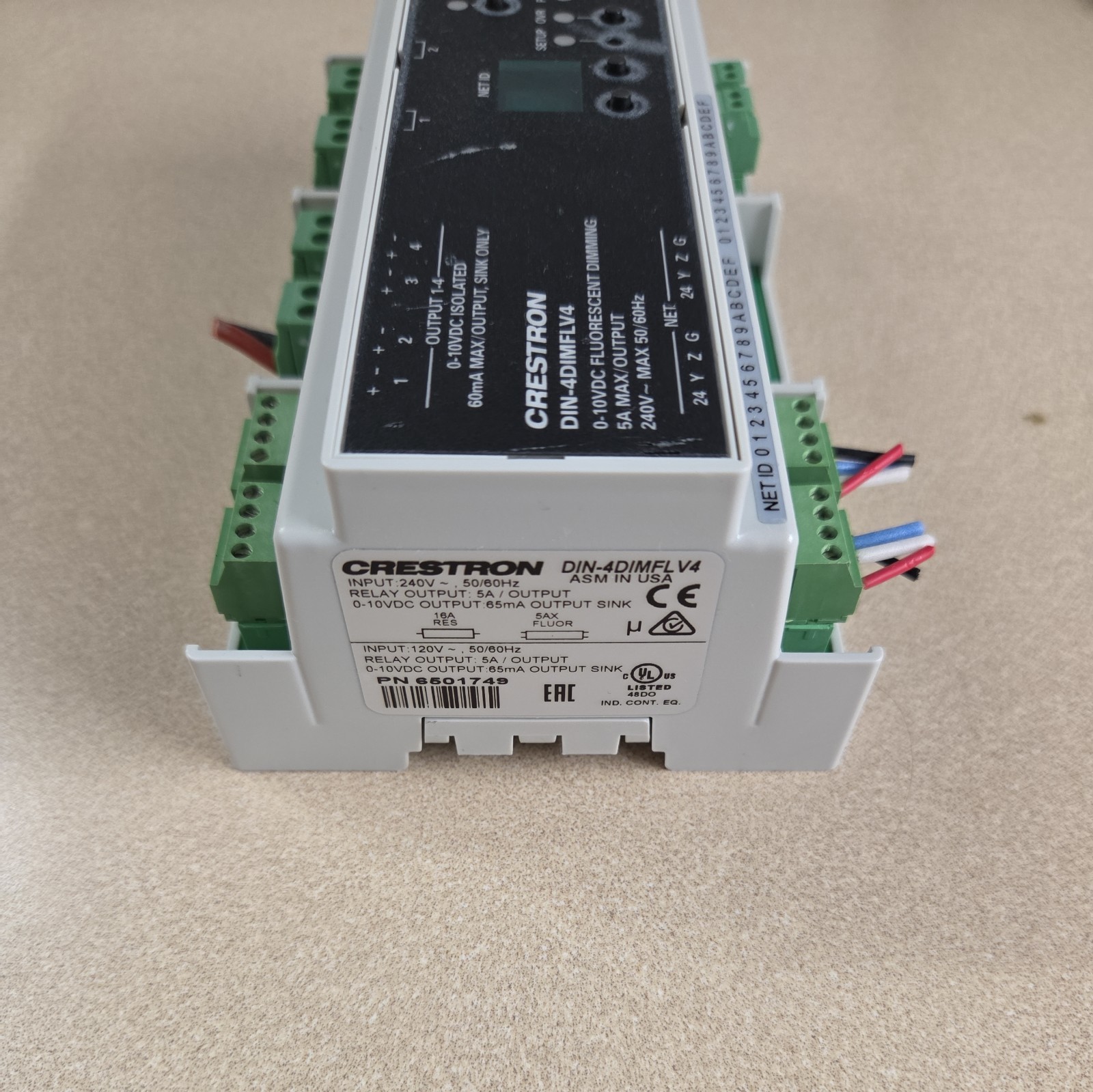 CRESTON DIN-4DIMFLV4 FLUROSCENT DIMMING 6501749
