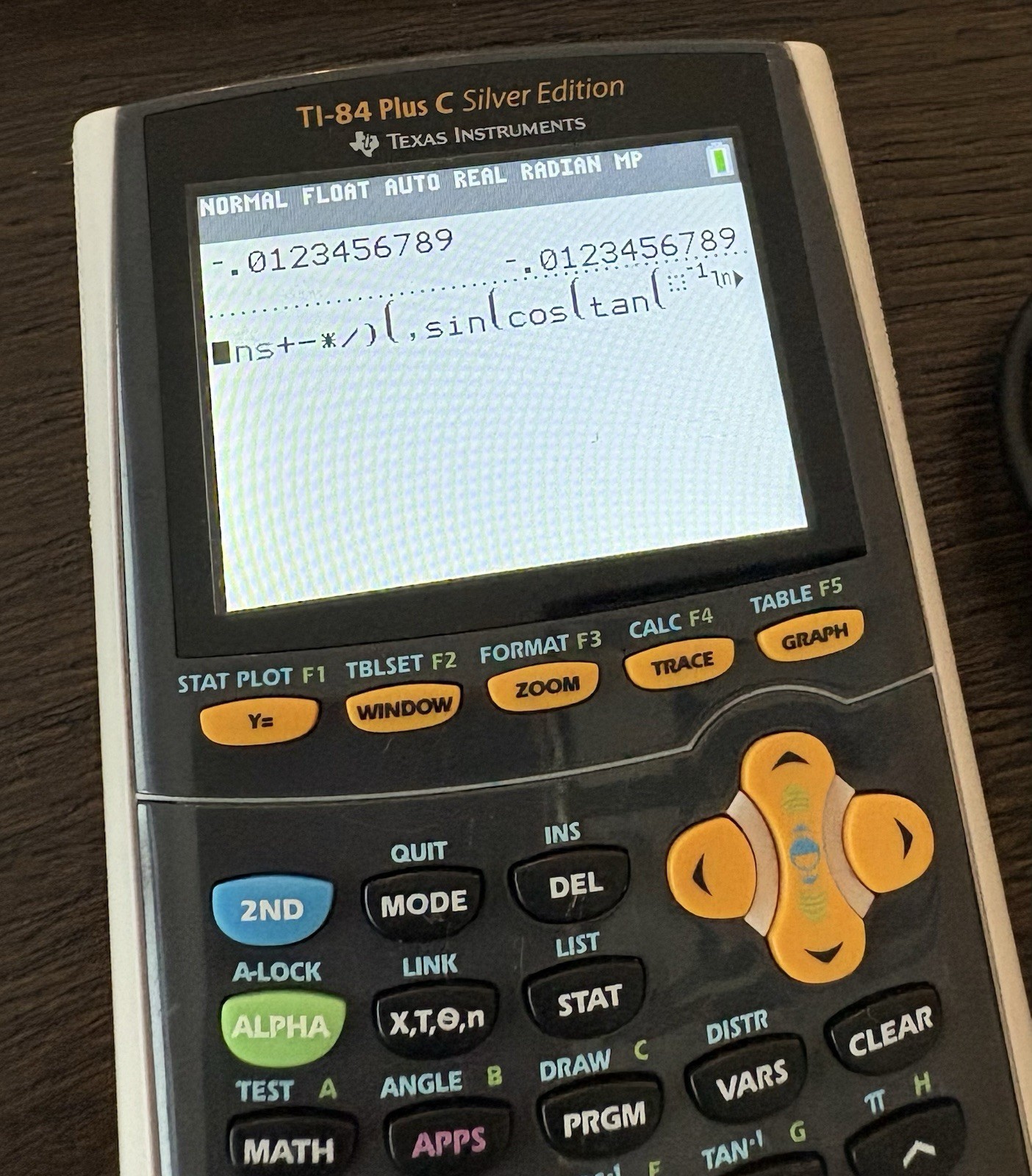 Texas Instruments TI-84 Plus C Silver Graphing Calculator Gray READ DESCRIPTION