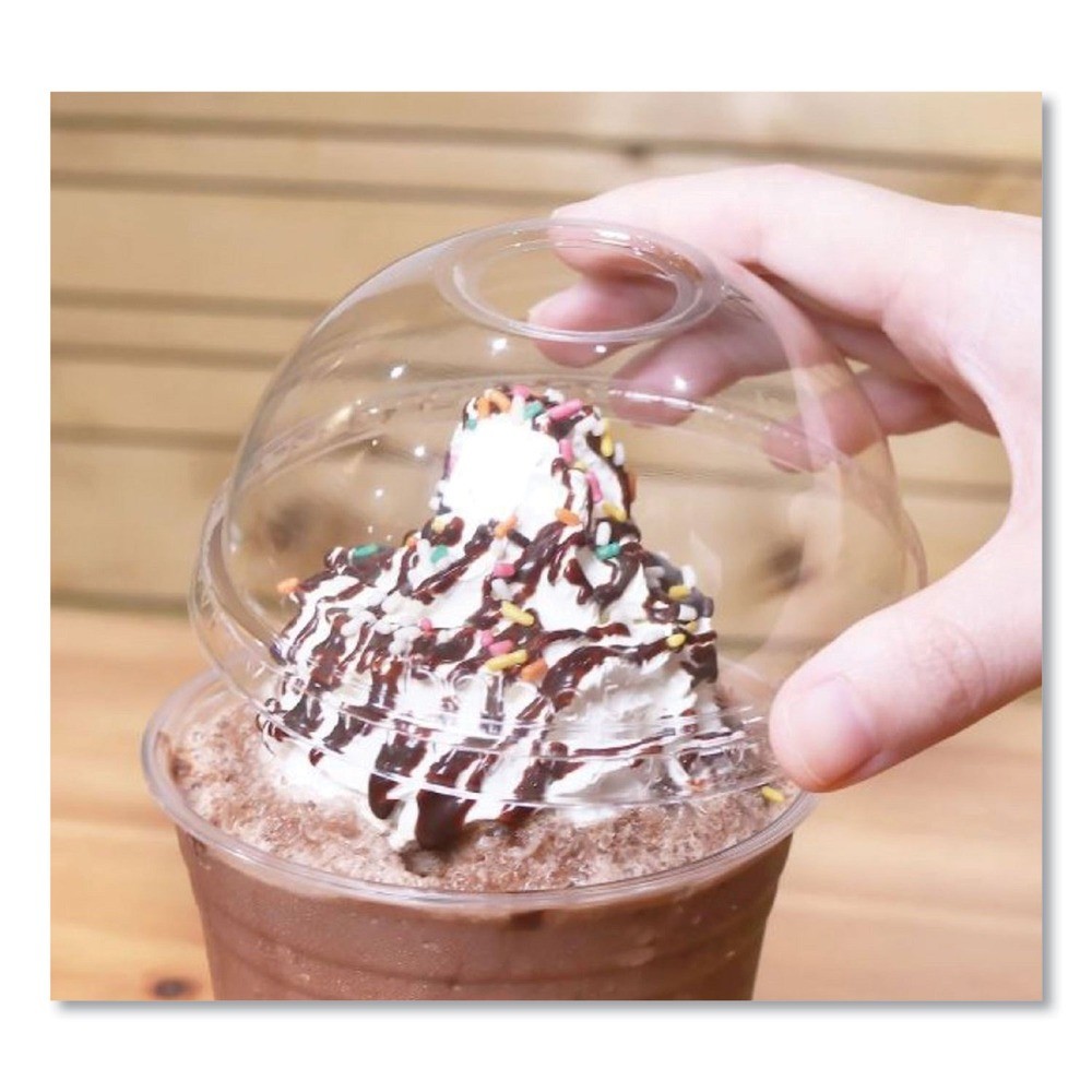 Karat CKDL626 12 oz. to 24 oz. Dome PET Plastic Lids – Clear (1000/Carton) New