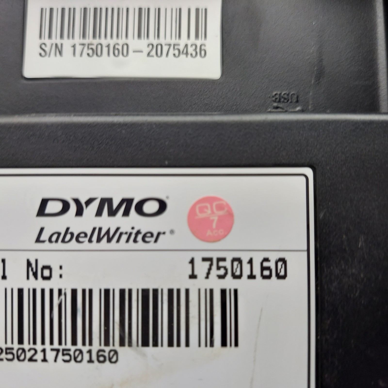 Lot of 2 DYMO LabelWriter 450 Twin Turbo 1750160 Direct Thermal Label Printer