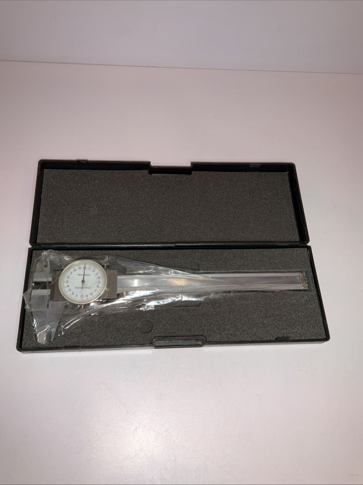 6” 150mm Dial Caliper 0.02mm Shock Proof Stainless Steel w/ Case Metric