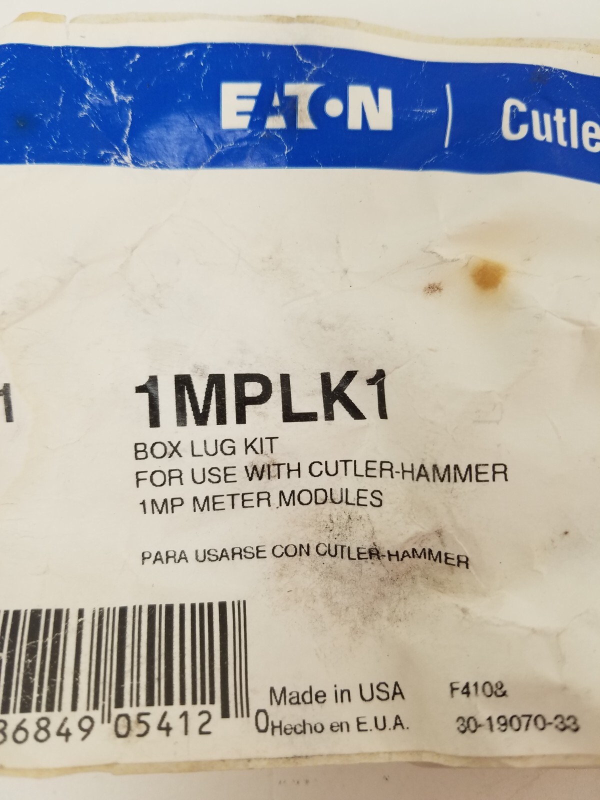 1MPLK1 Eaton Cutler Hammer Box Lug Kit – Next Day Option – New