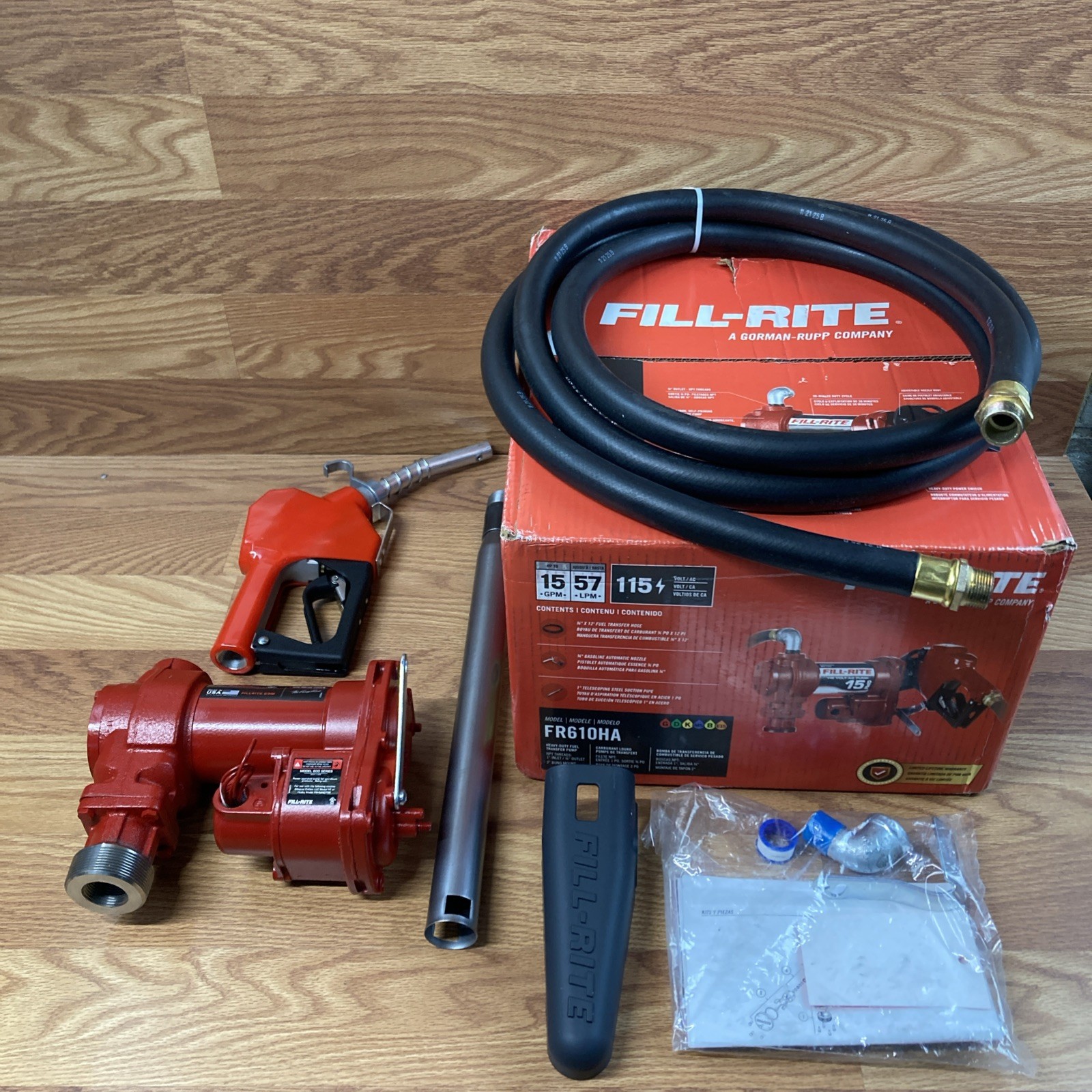 Fill-Rite FR610HA Fuel Transfer Pump 115V AC 15 GPM Max. Flow Rate 1/6 HP