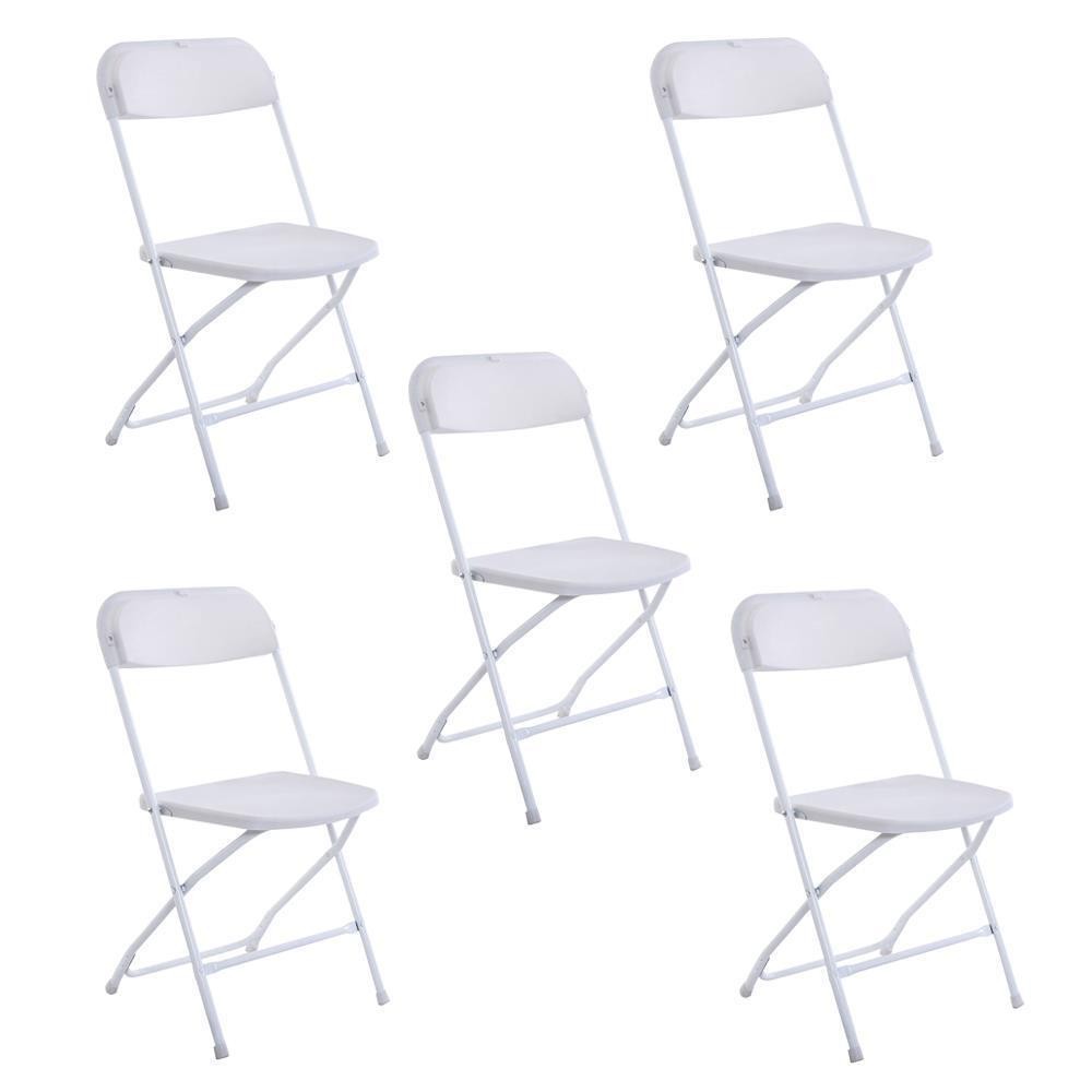 In/Outdoor 10PCS Folding Plastic Stackable Chair Home Office Wedding Party Chair