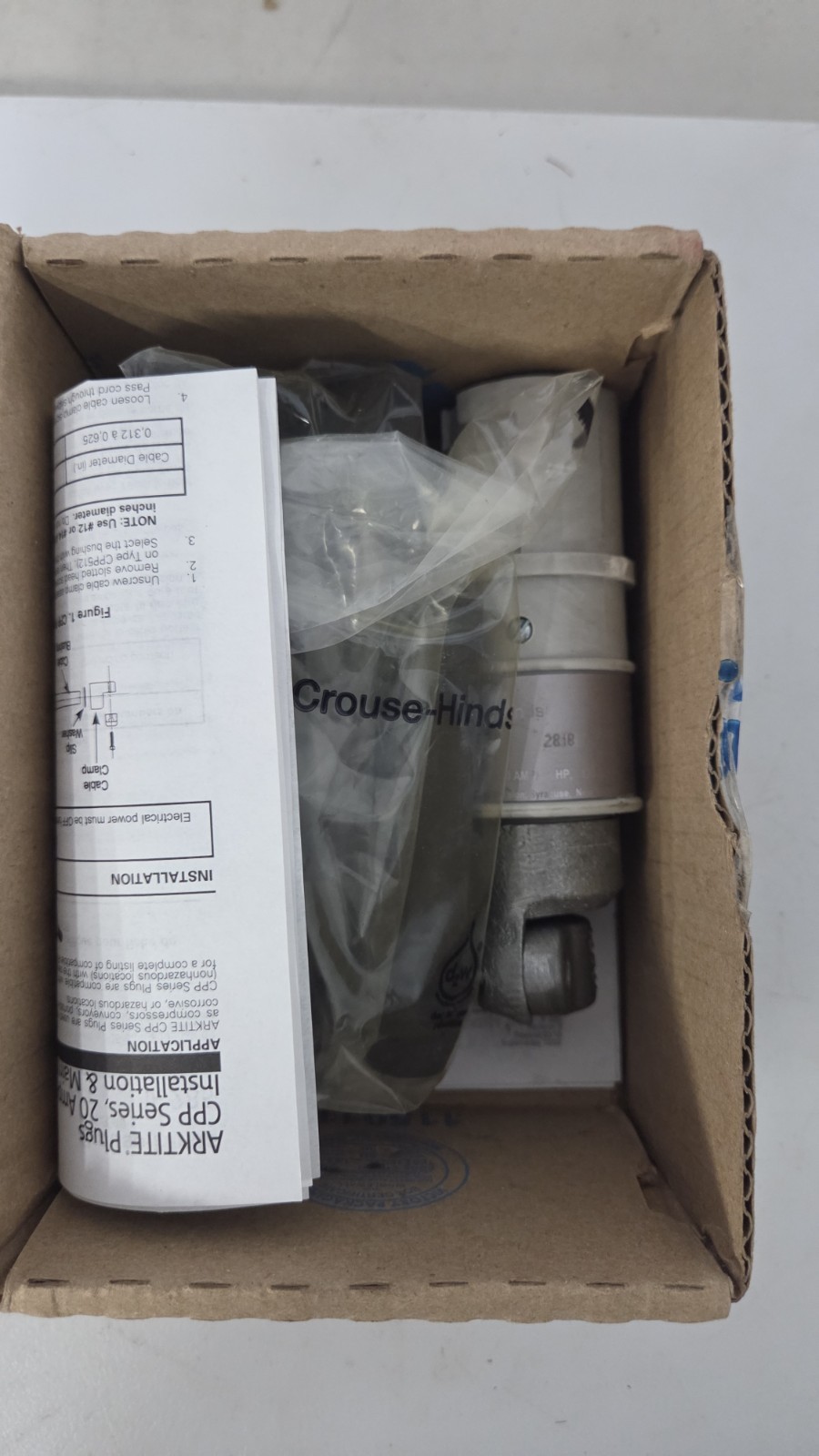 EATON CROUSE HINDS CPP-512 PLUG 20AMP