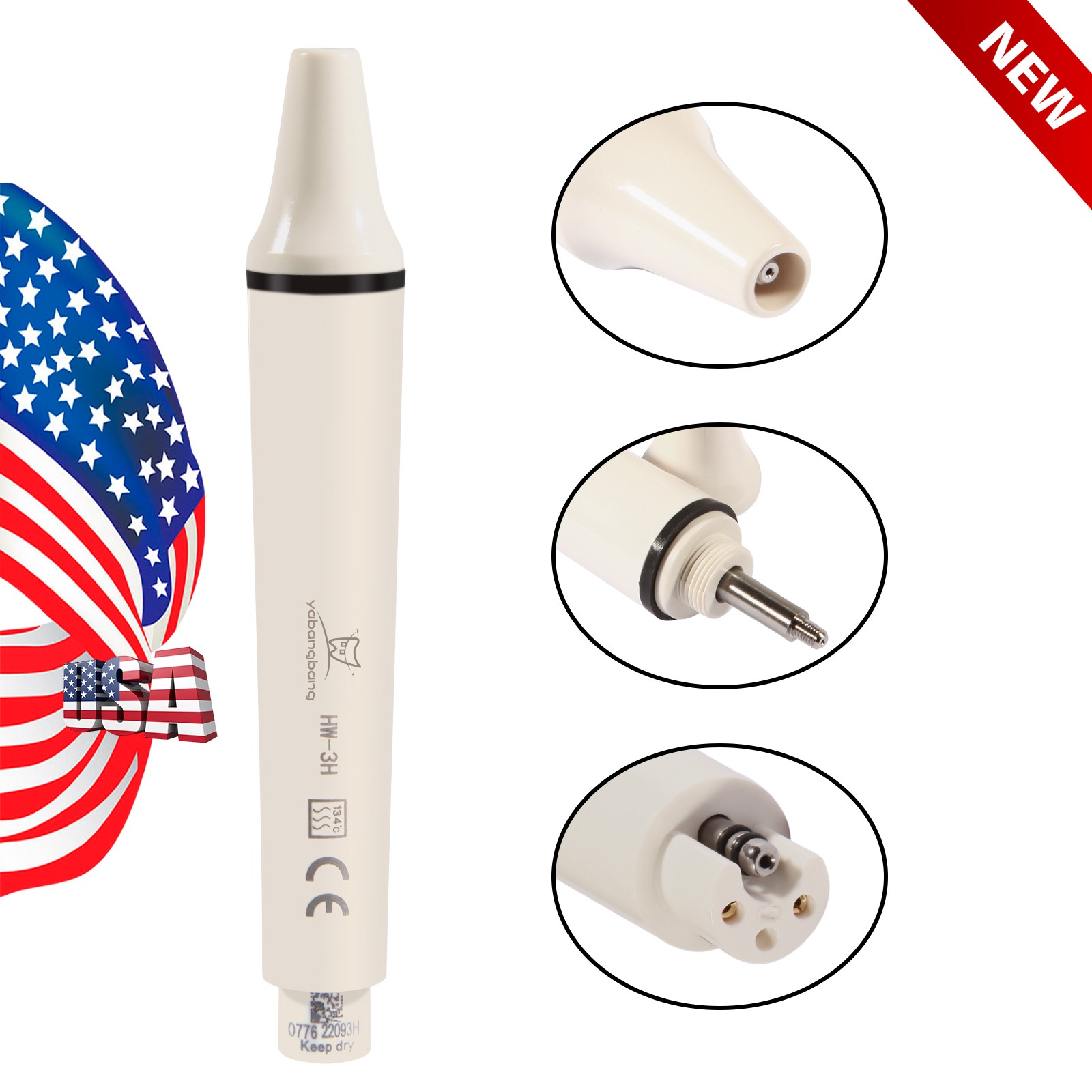 50PCS Dental Fiber Post Resin Post Screw Thread Quartz & 5-Drills USA SFP-Z