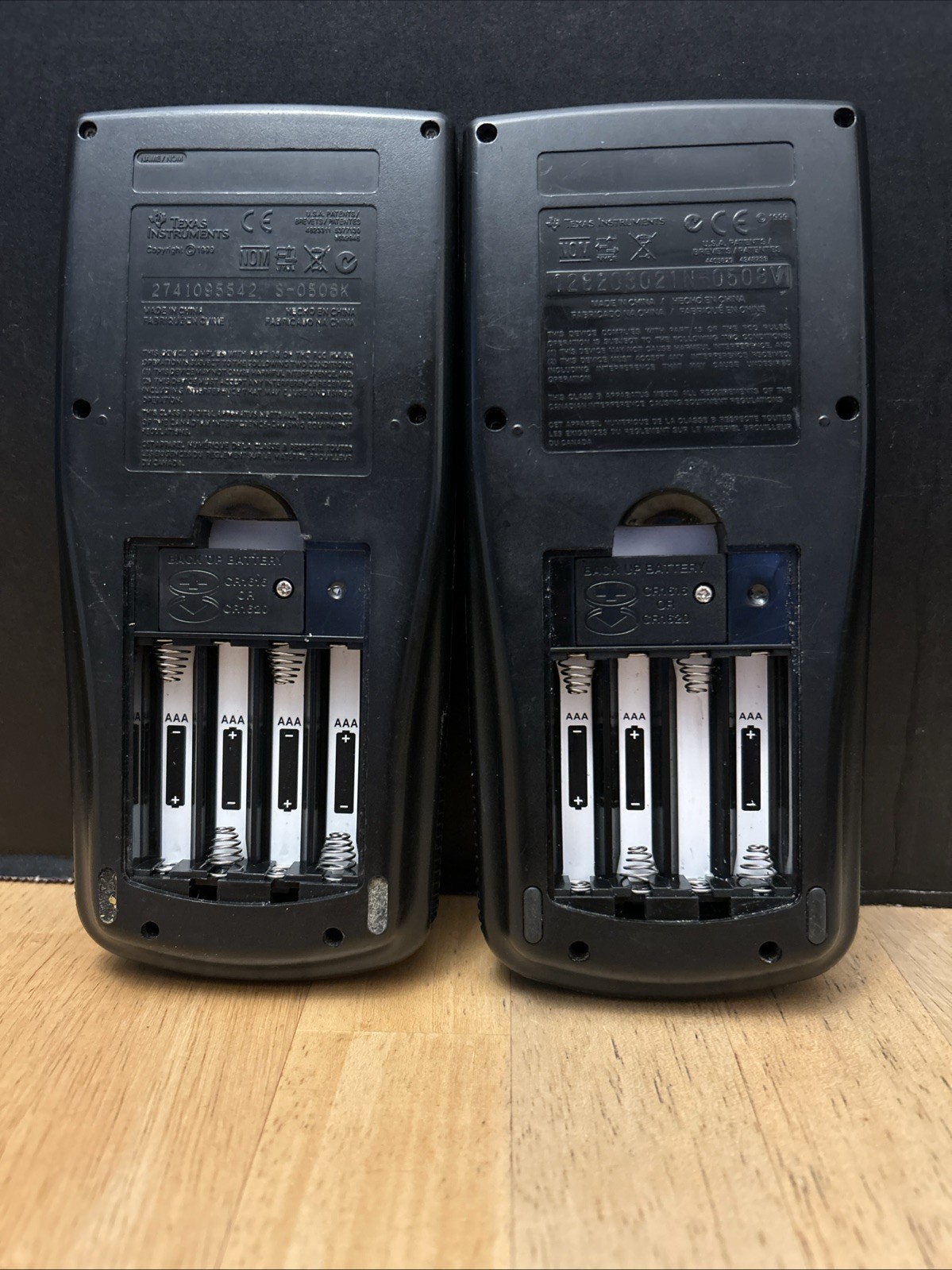 (For Parts) Lot of 2 – Texas Instruments – TI 83 & Plus Calculators