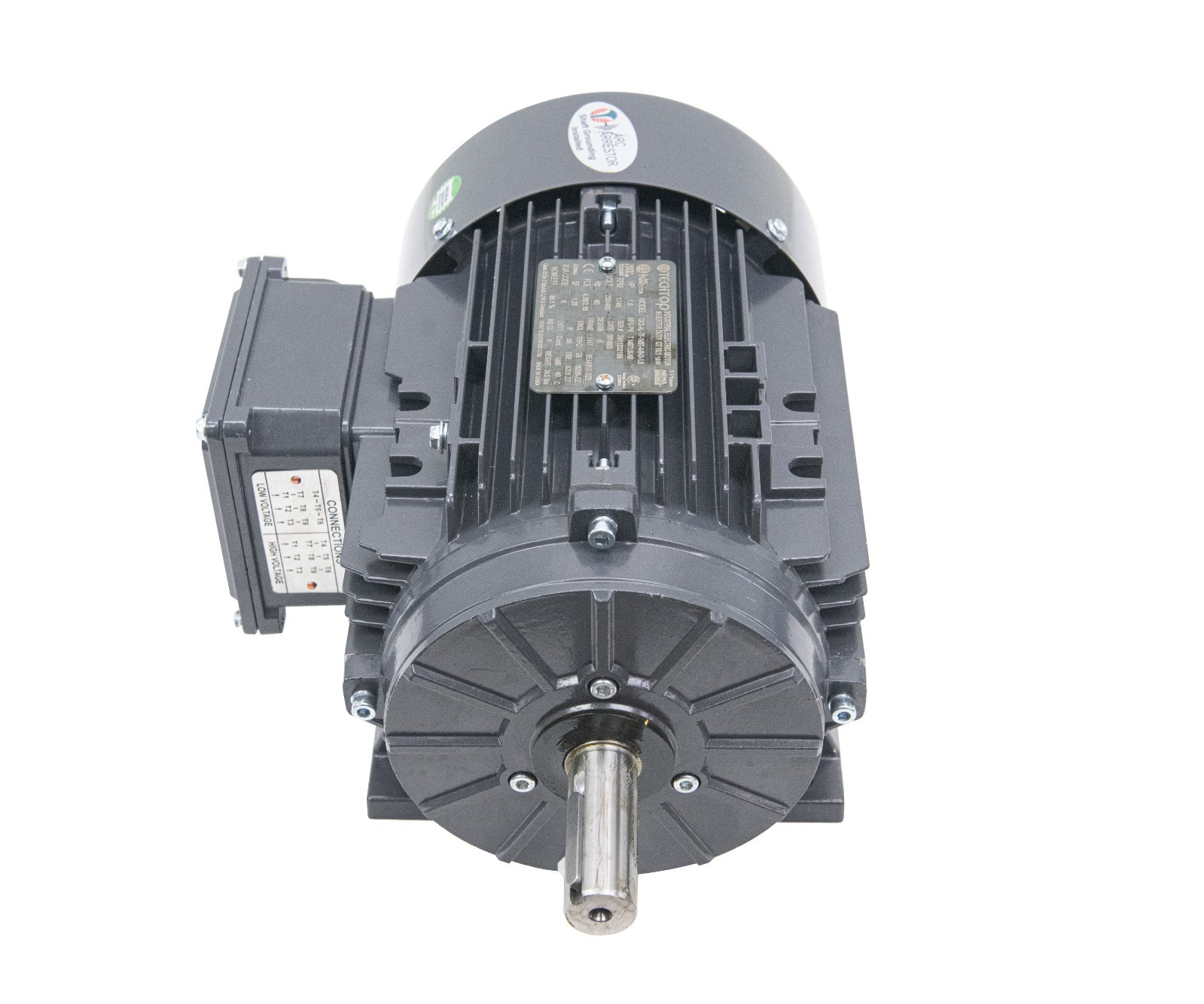 Techtop GR3-CI-TF-145T-6-B-D-1 Motor 1 HP 1200 Rpm 3-PH 230/460 Volt 145T Frame