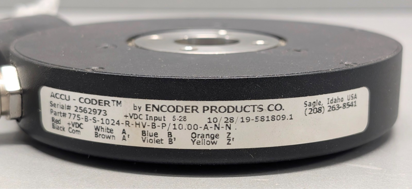 Encoder Products Accu-Coder 775-B-S-1024-R-HV-B-P/10.00-A-N-N rotary encoder