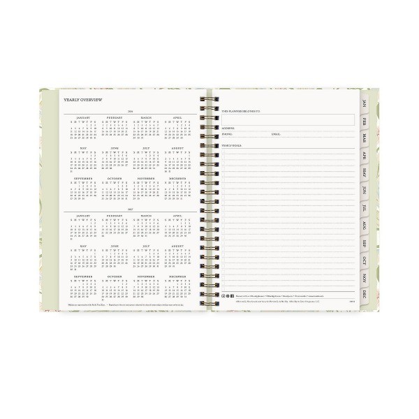 6"x9" 2026 Weekly/Monthly Concealed Wirebound Planner Hardcover