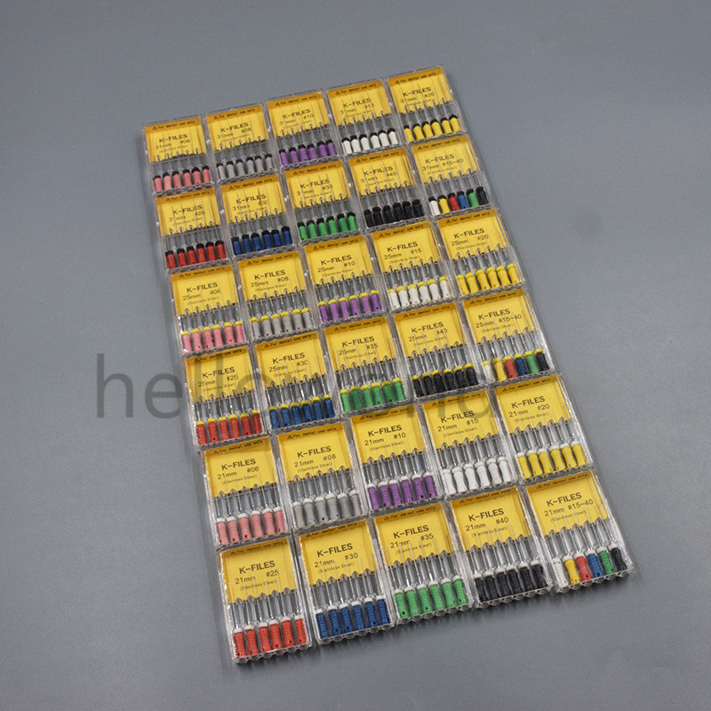 Dental H/K-Files 21/25/31mm Endodontic Instruments REAMERS Root Canal Hand Use