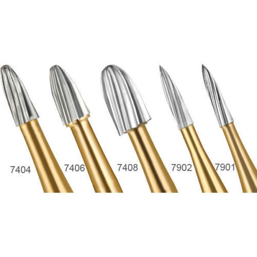 Dental Carbide Tungsten Trimming Finishing Drills Burs Egg Football Round