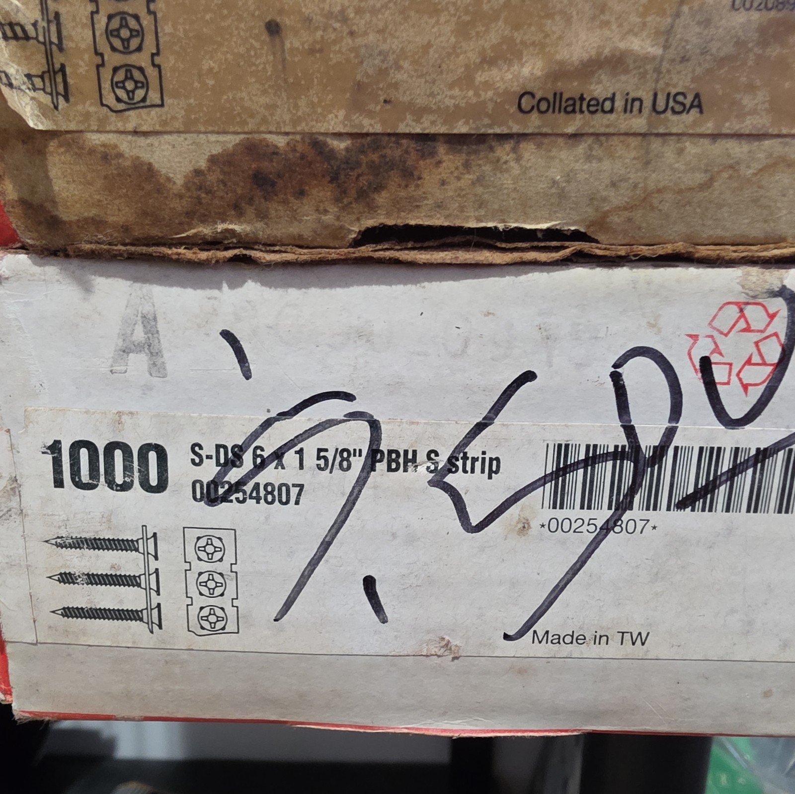 Hilti Collated Drywall Screws Lot of 9 Boxes 1-5/8″ 1-1/4″ 1-1/8″ Mixed NEW