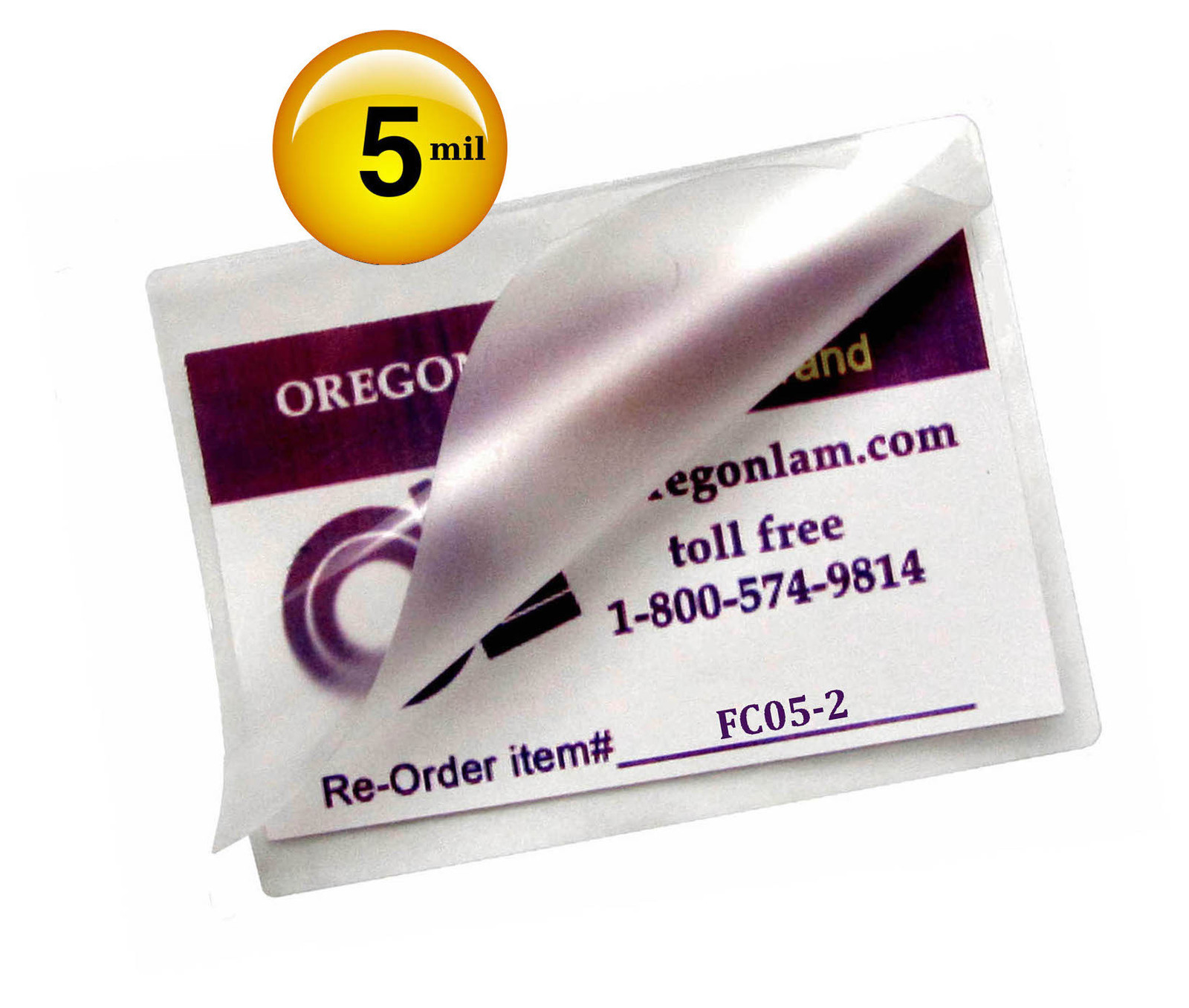 200/pack File Card size Hot 5 Mil Laminating Pouches 3-1/2 x 5-1/2 Clear 3.5×5.5