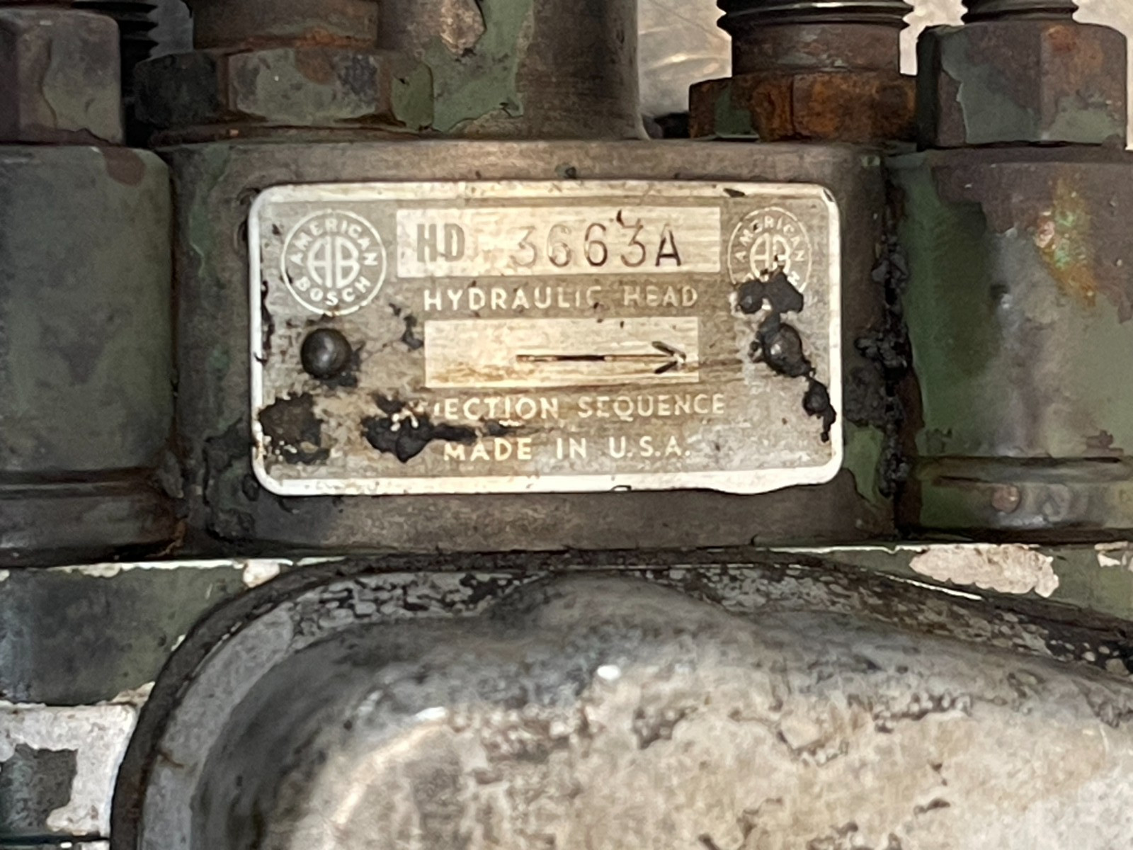 1955 Oliver Super 55 Diesel Tractor Injection Pump