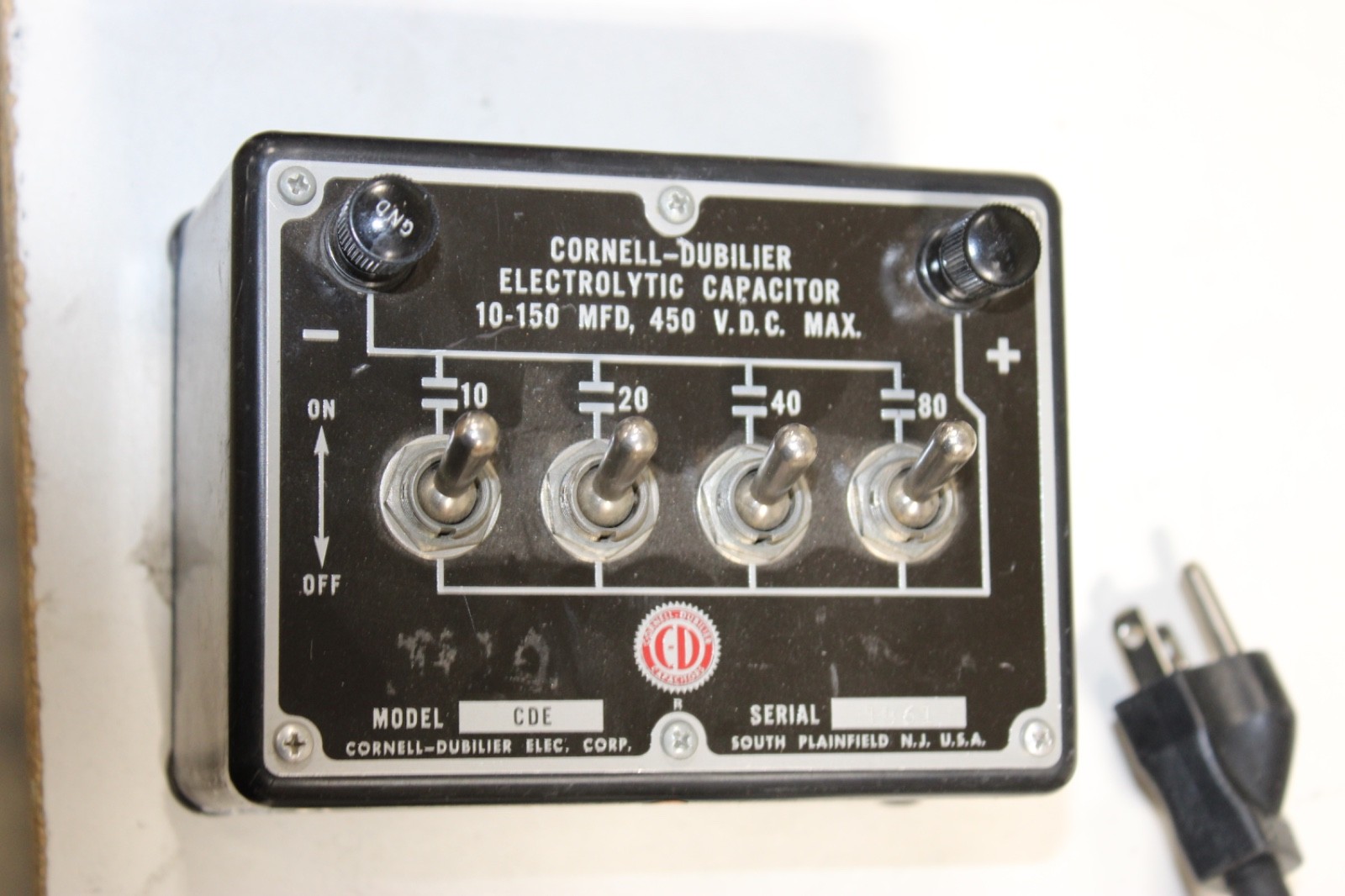 Cornell-Dubilier CDE Decade Electrolytic Capacitor