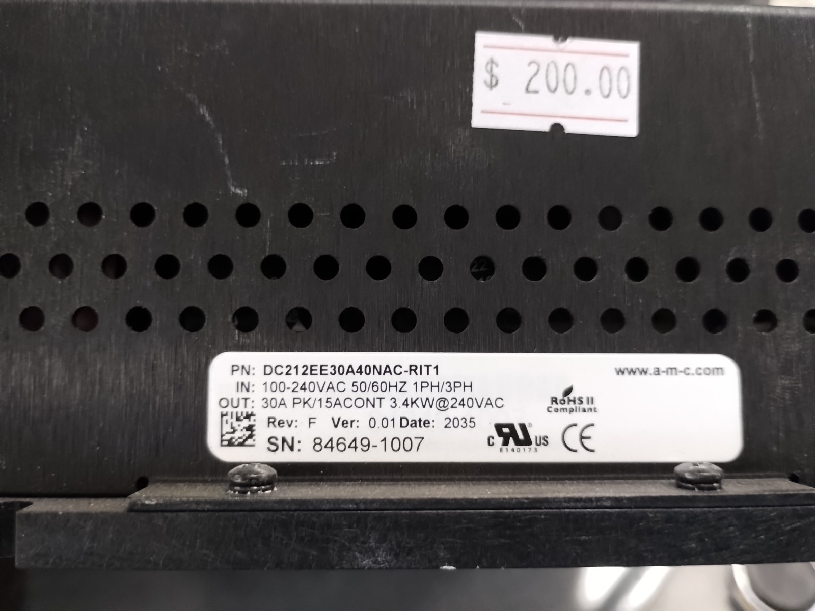 Advanced Motion Controls Digital Servo Drive DC212EE30A40NAC-RITI 3.4 kW 30 Amp