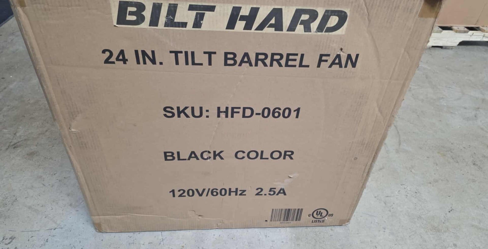BILT HARD 24″ Industrial Tilt Drum Fan HFD-0601 8100 CFM High Velocity 3-Speed