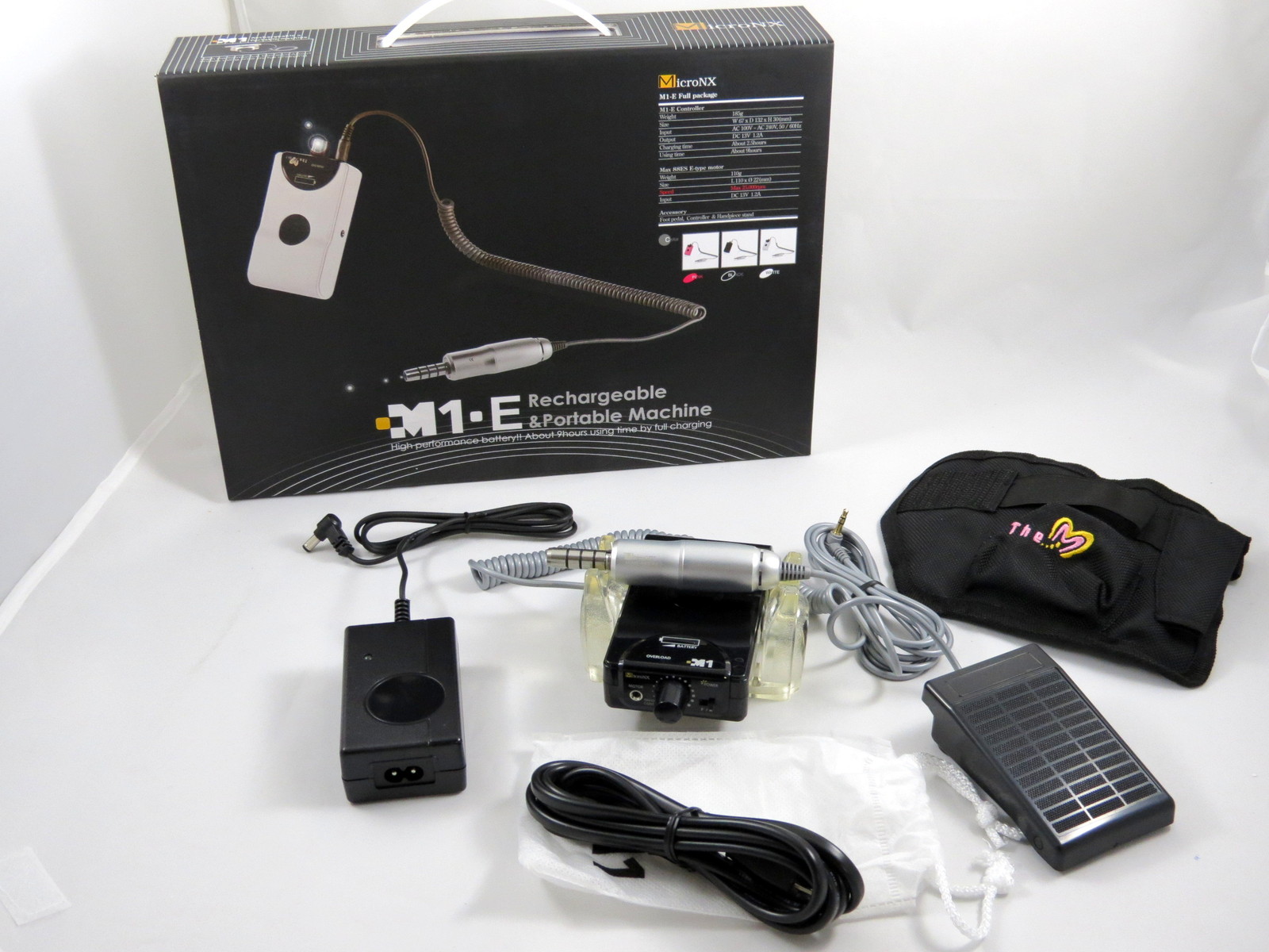 Dental Lab Micromotor Rechargeable / Portable / 25.000 Rpm Black / FDA MICRONX