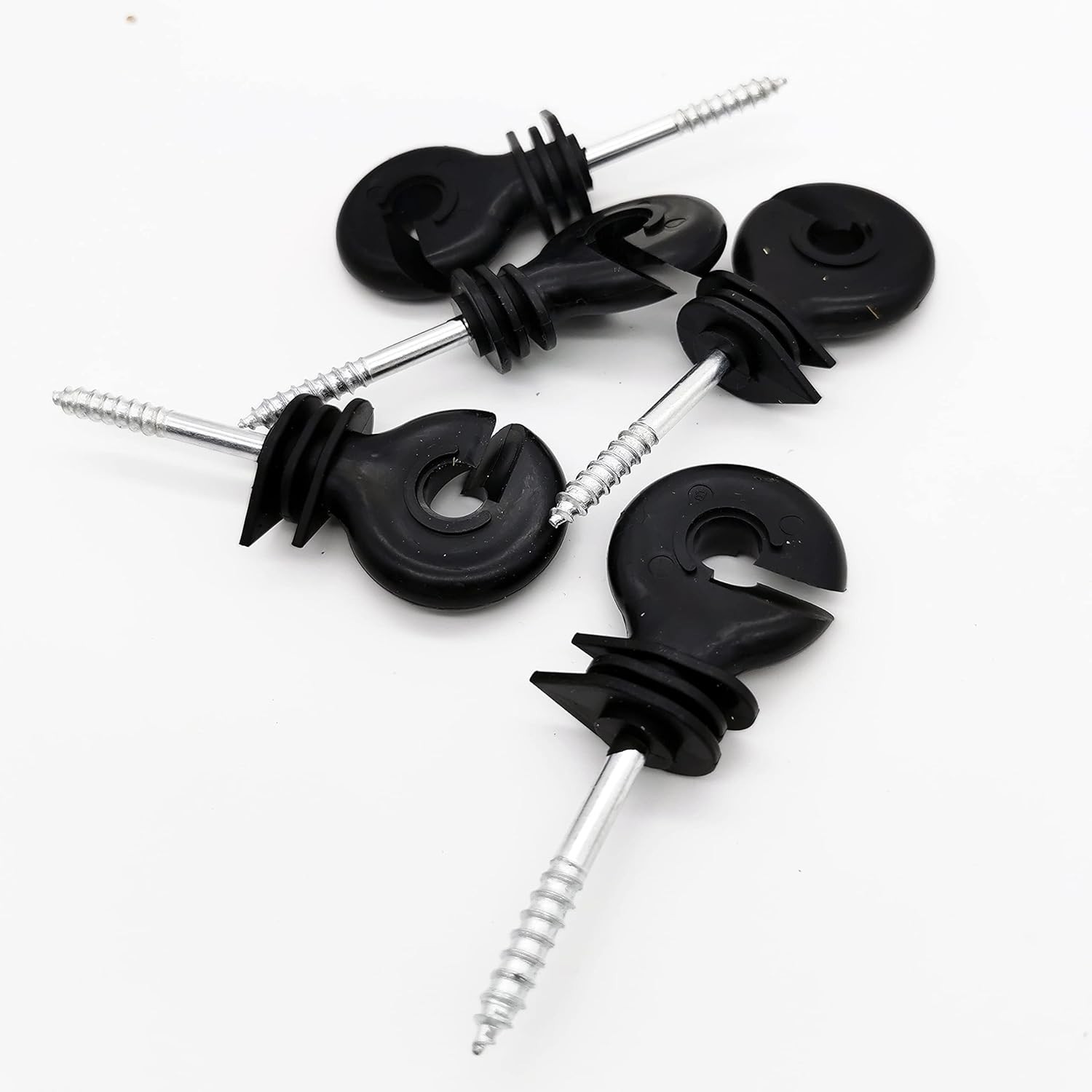 100 Pcs Electric Fence Insulator Screw In Insulator Fence Ring Post Wood Post In