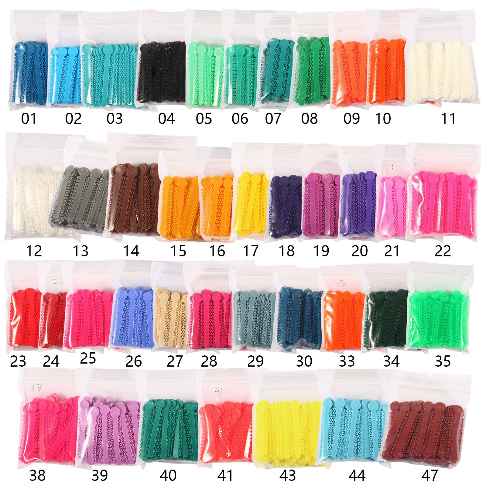 1040Pcs/Pack Dental Orthodontic Ligature Ties Elastic Rubber Bands Braces SKYSEA