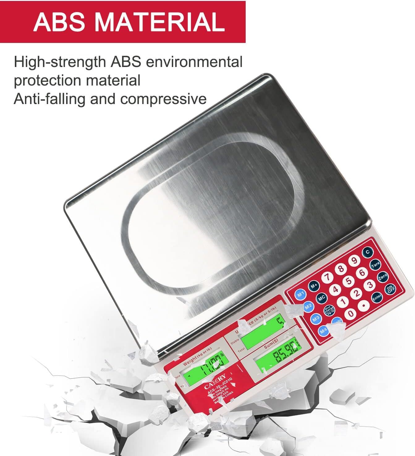 66Lb Digital Price Computing Scale Batteries Included High Precision Weighing