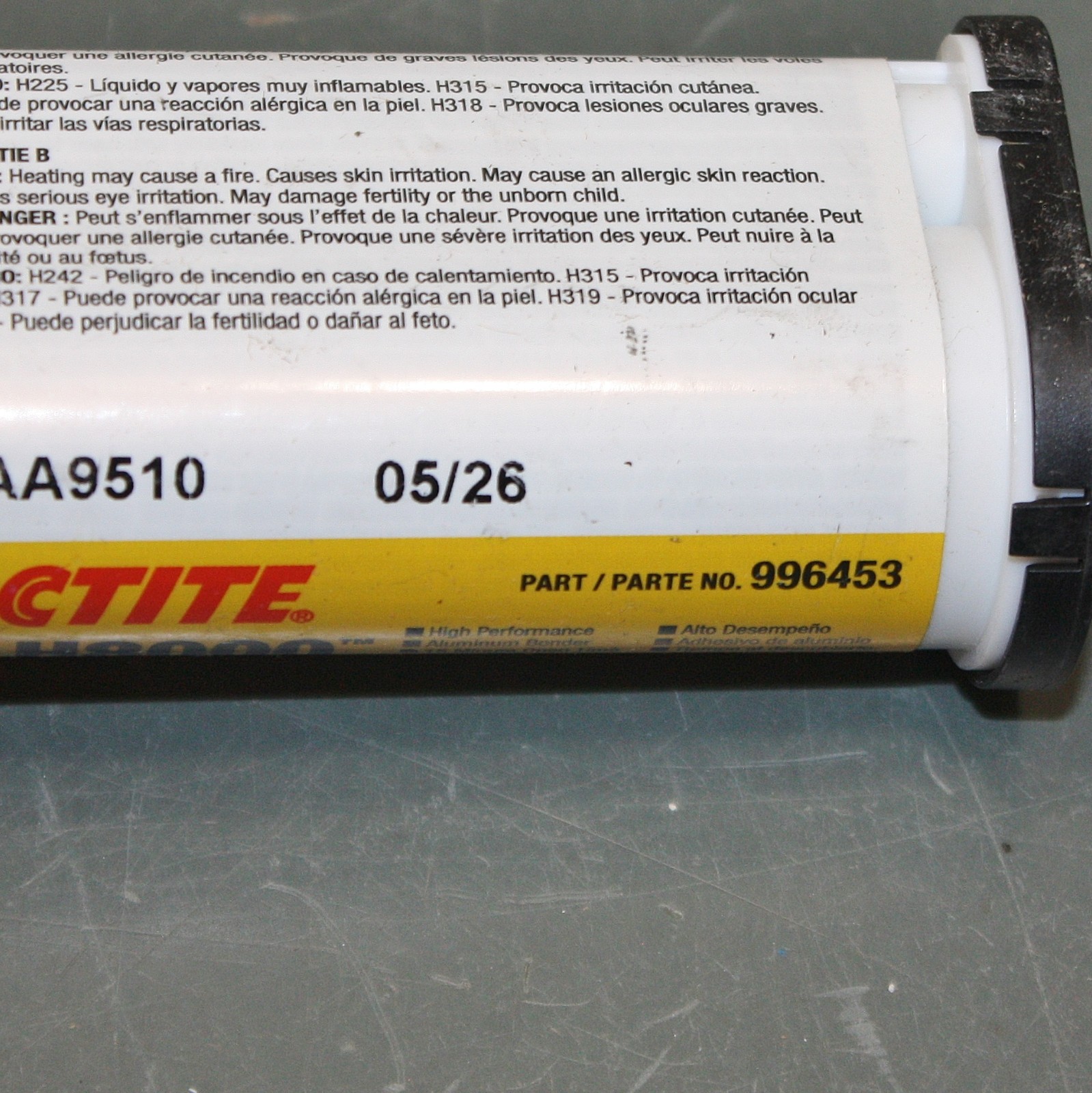 EXPIRED 5/2026 – (11) Loctite AA H8000 Acrylic Adhesive 996453, 50mL Cartridge
