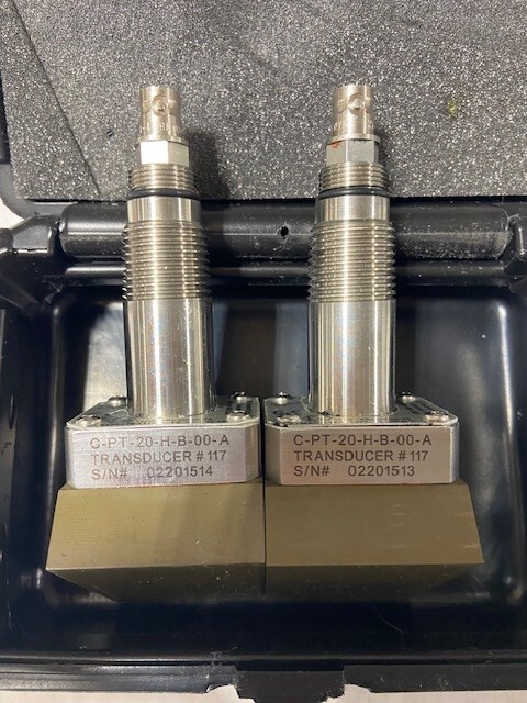 GE PANAMETRICS C-PT-20-H-B-00-0, Transducer Pair, -20 to 210C 2MHz – NEW