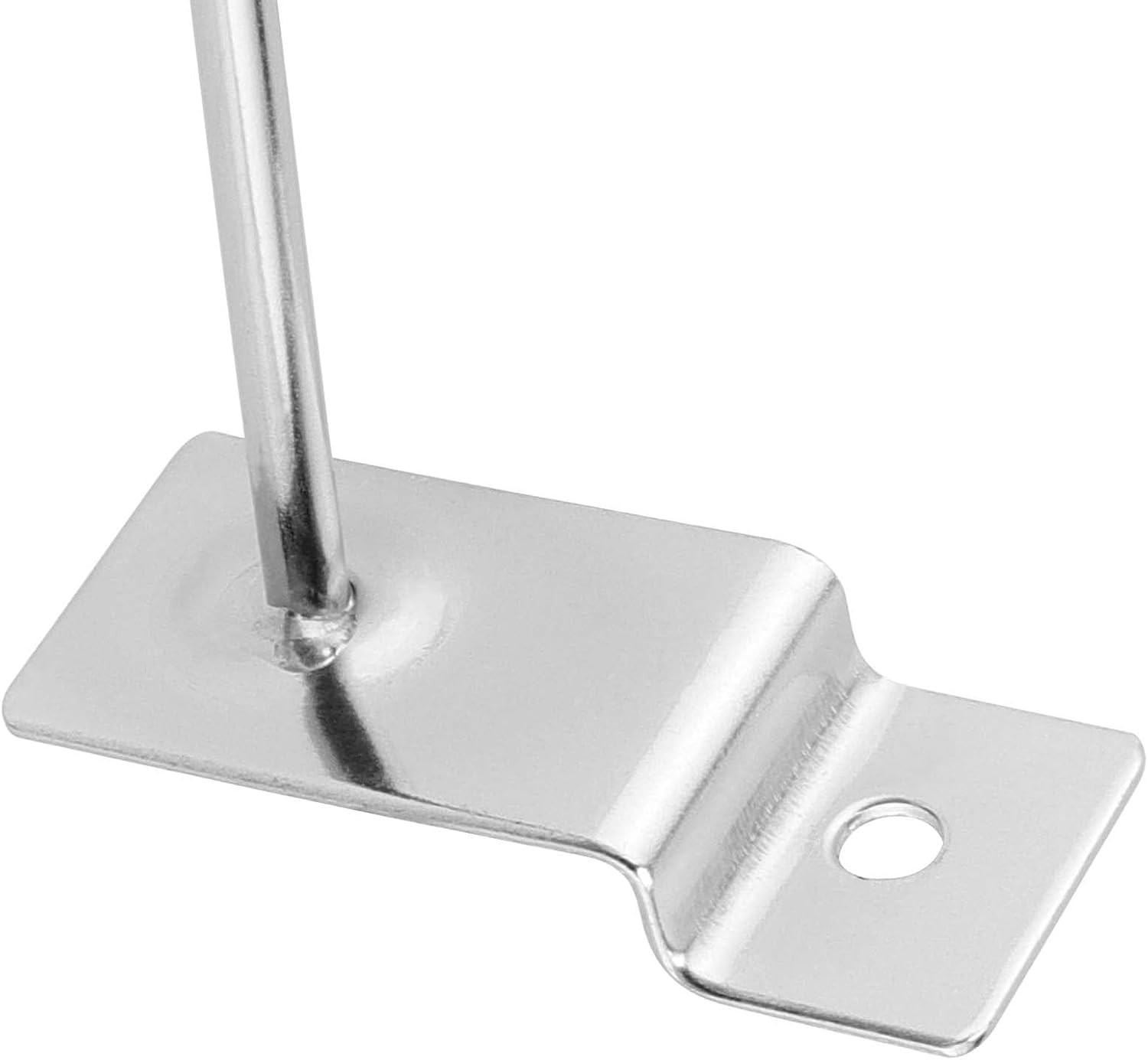 200 Pack 4 Inch Heavy Duty Silver Metal Slatwall Hooks Hangers Slat Board Hoo…