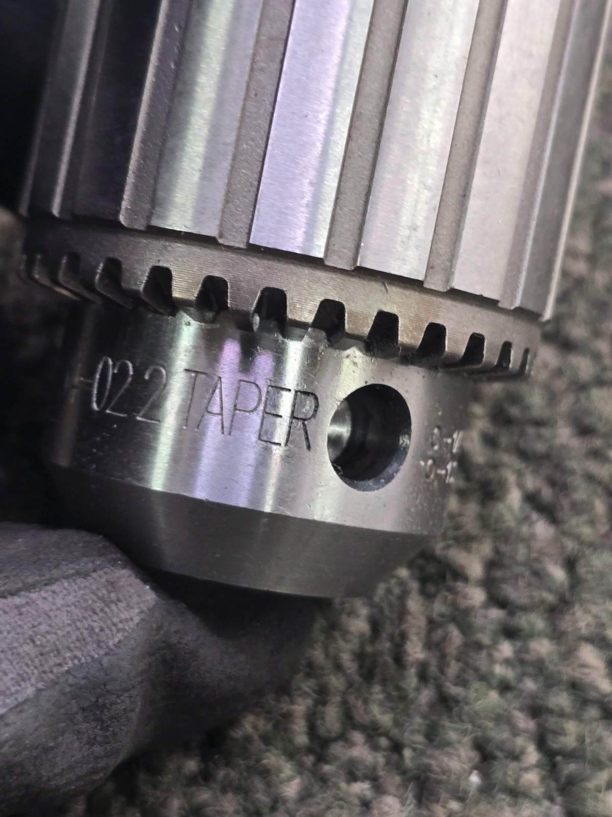 Jacobs 34-022 No. 2 Heavy-Duty Tapered Bearing Drill Chuck 0-1/2 inch Capacity
