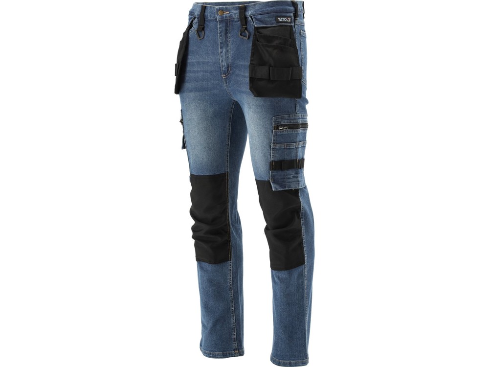 Yato Stretch Work Trousers Dark Blue Size XL YT-79054
