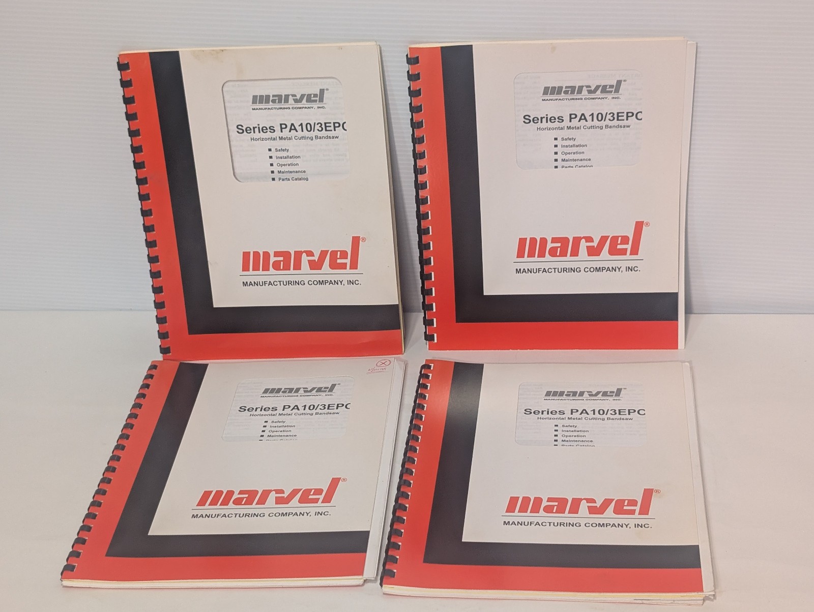 Marvel Manufacturing Series PA10/3EPC Horizontal Metal Cutting Bandsaw Manual