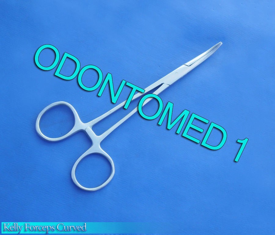 NEW 5.5″ 5 1/2 Hemostat Kelly Forceps Medical Curved And Straight – 2 Pieces