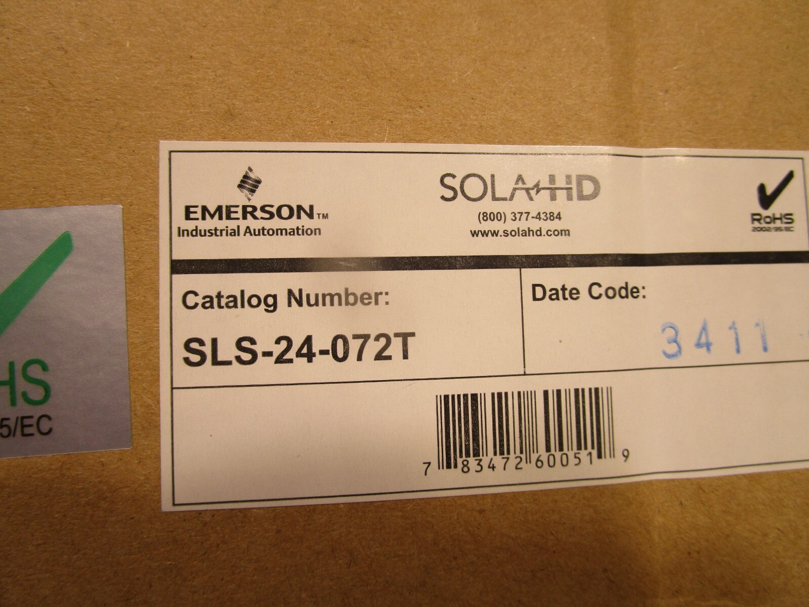 SOLA SLS-24-072T POWER SUPPLY, R0423