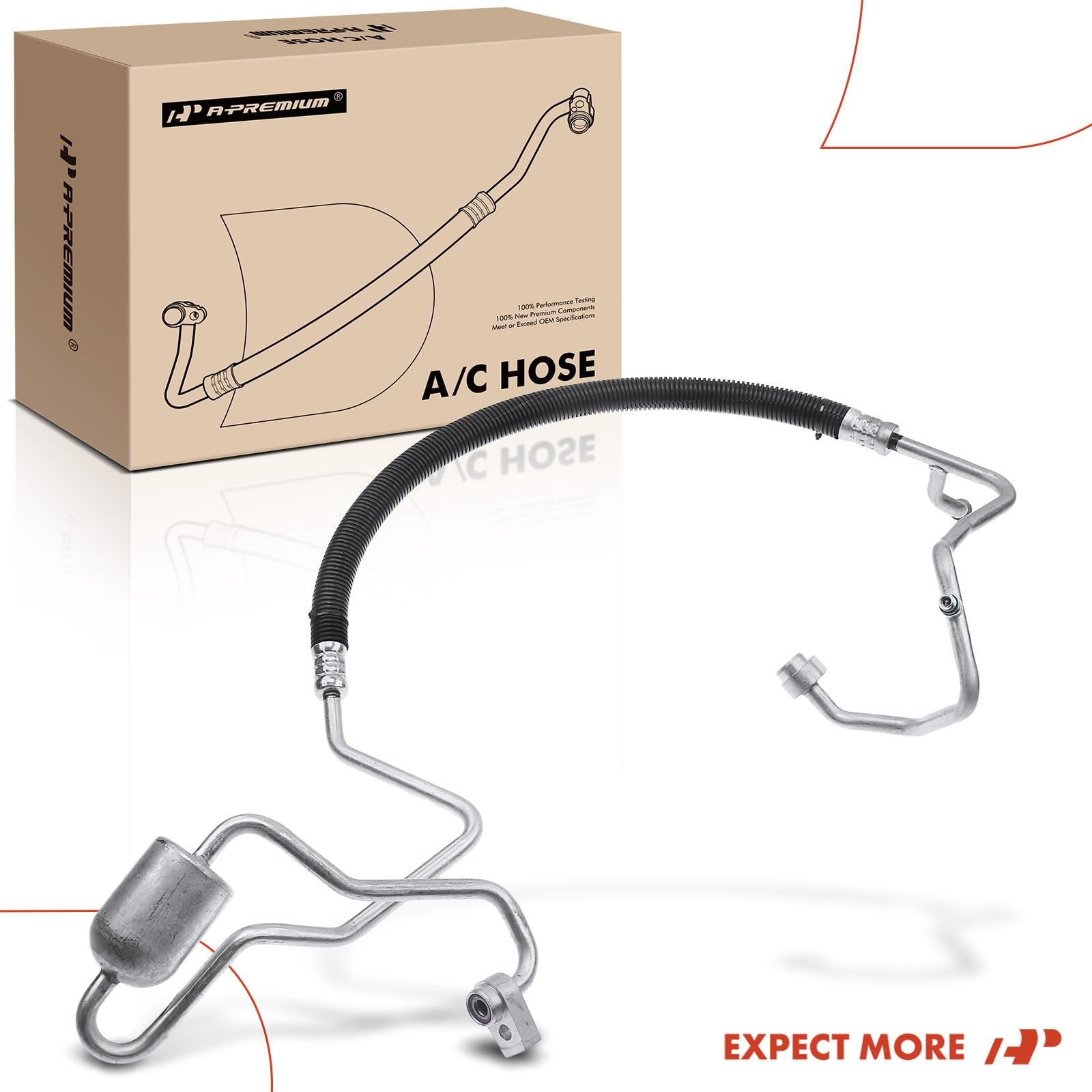 A-Premium A/C Discharge Line Hose Assembly Compatible with Ford Fusion, 2017, 2.