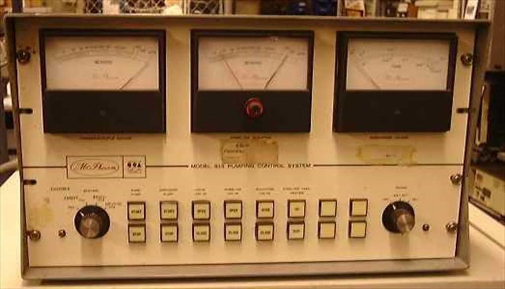 McPherson 815 Pumping Control System – Middle Glass Piece Broken – AS IS