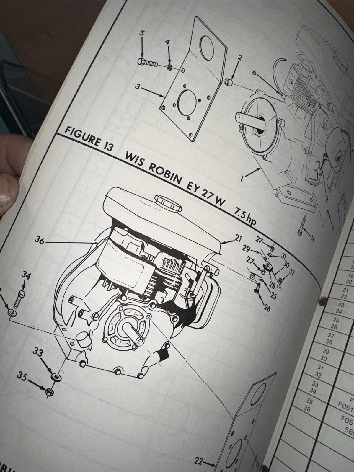 M-B-W ( Parts List & Service Manual ) Trowel Concrete Finishing Machine #2