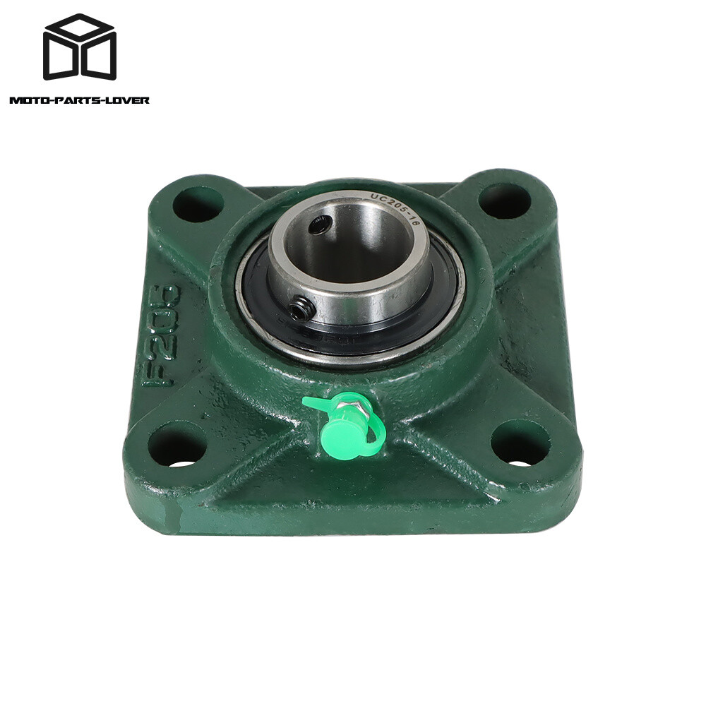 10 pcs UCF205-16 Pillow Block Flange Bearing 1″ Bore 4 Bolt Solid Base