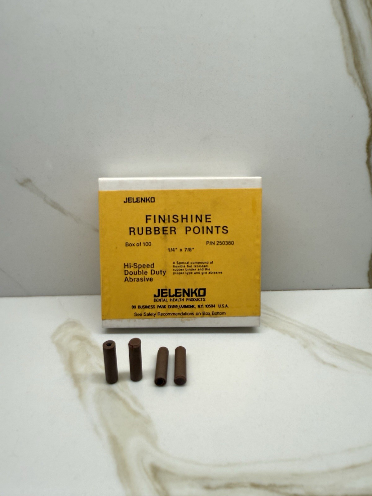 RUBBER POINTS FINISHINE BOX OFV 100, 1/4 7/8 JELENKO