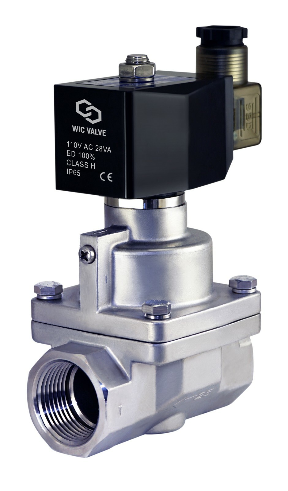 1″ Inch High Pressure Stainless Steam Solenoid Valve Normally Closed 110V AC
