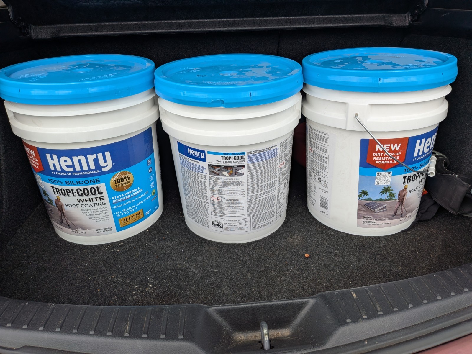 Henry Tropi-Cool 100% Silicone White Roof Coating 4.75 gal Pail, Unopened
