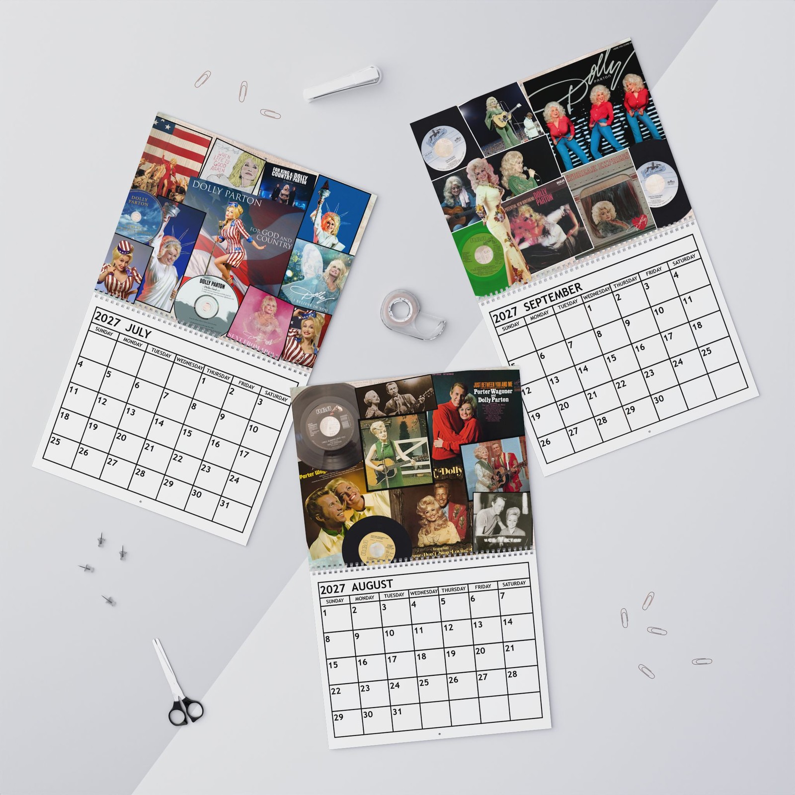 Dolly Parton 2027 Wall Calendar – Home Decor, Music Fan Gifts, Monthly