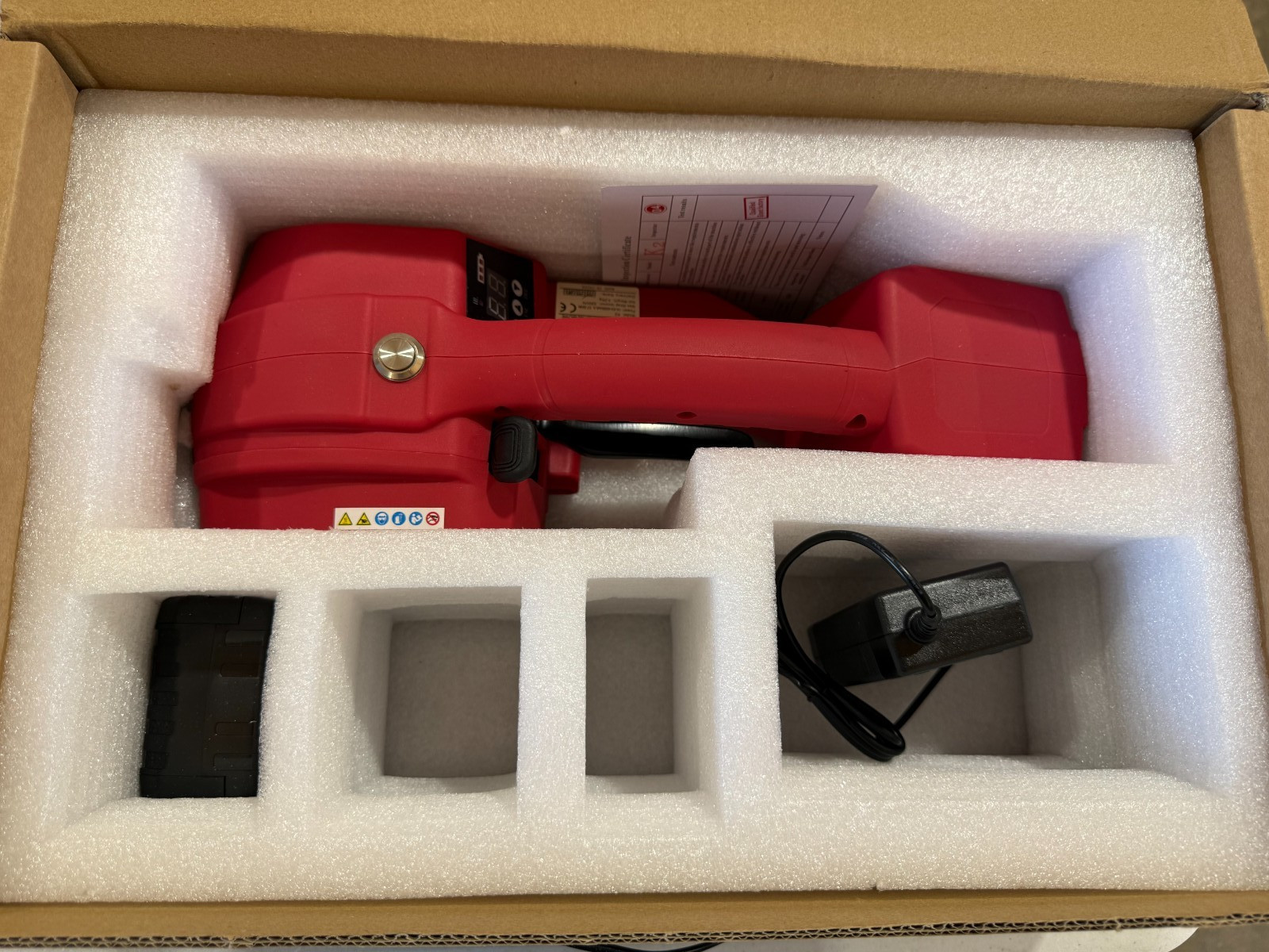 Handheld Electric Strapping Machine with Display and 4000mAh Battery Adjustable