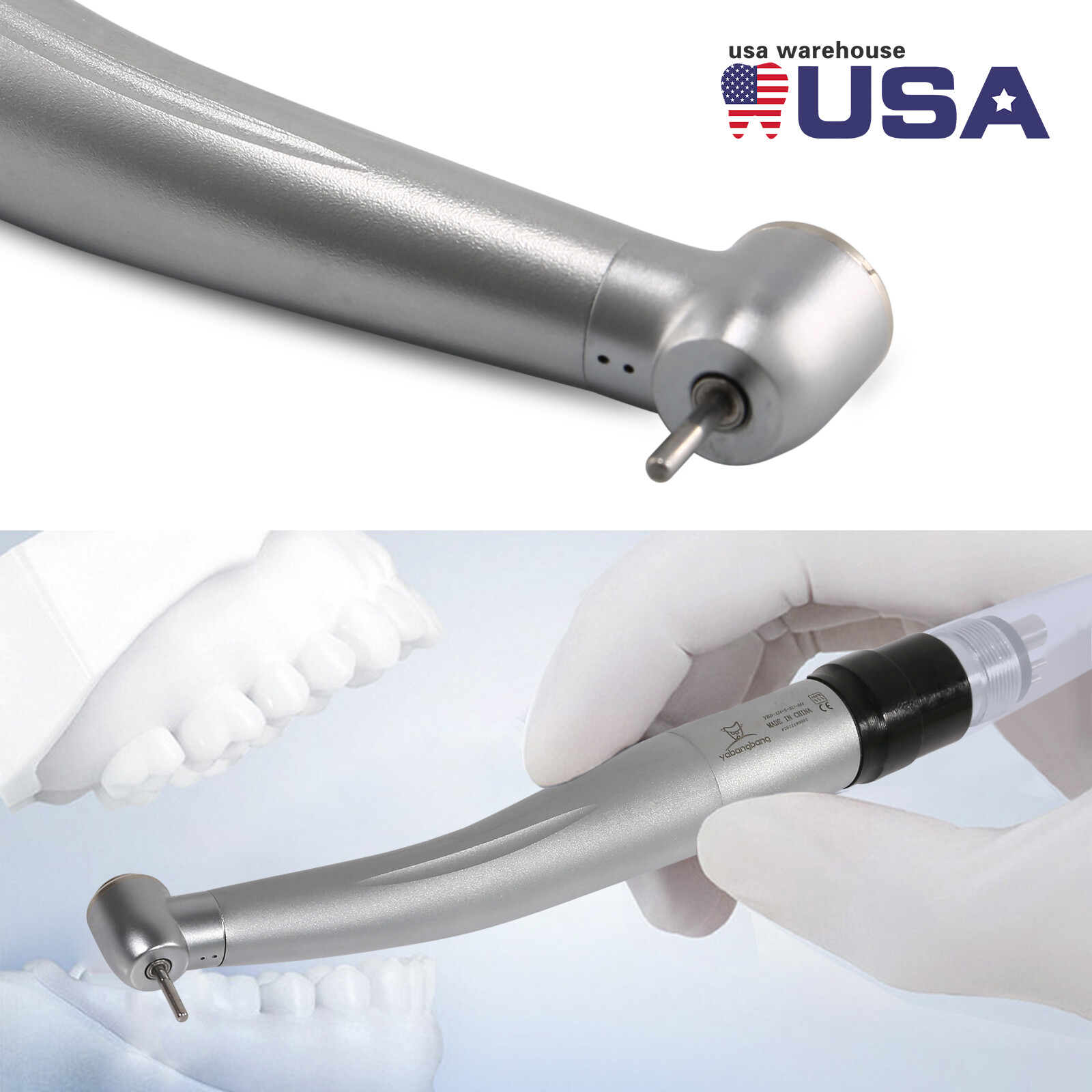 NSK Style Dental High Speed Turbine Handpiece Standard Head 4Hole Coupler YBNKM