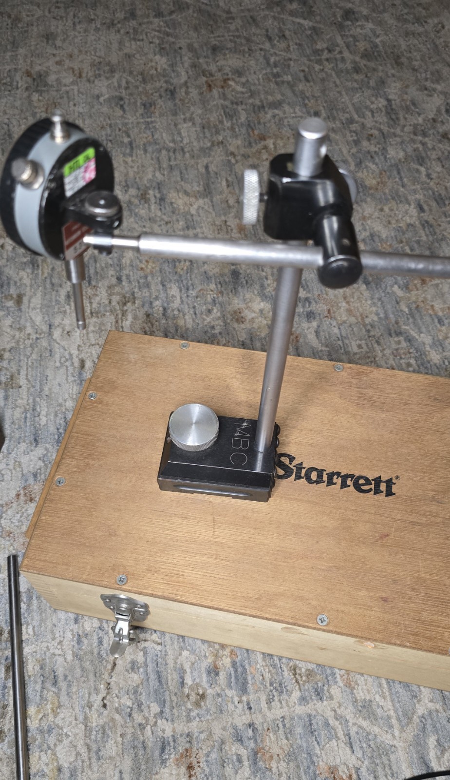 Hermann Schmidt Precision Tools Surface Gage Stand And Calibrated Drop Gage